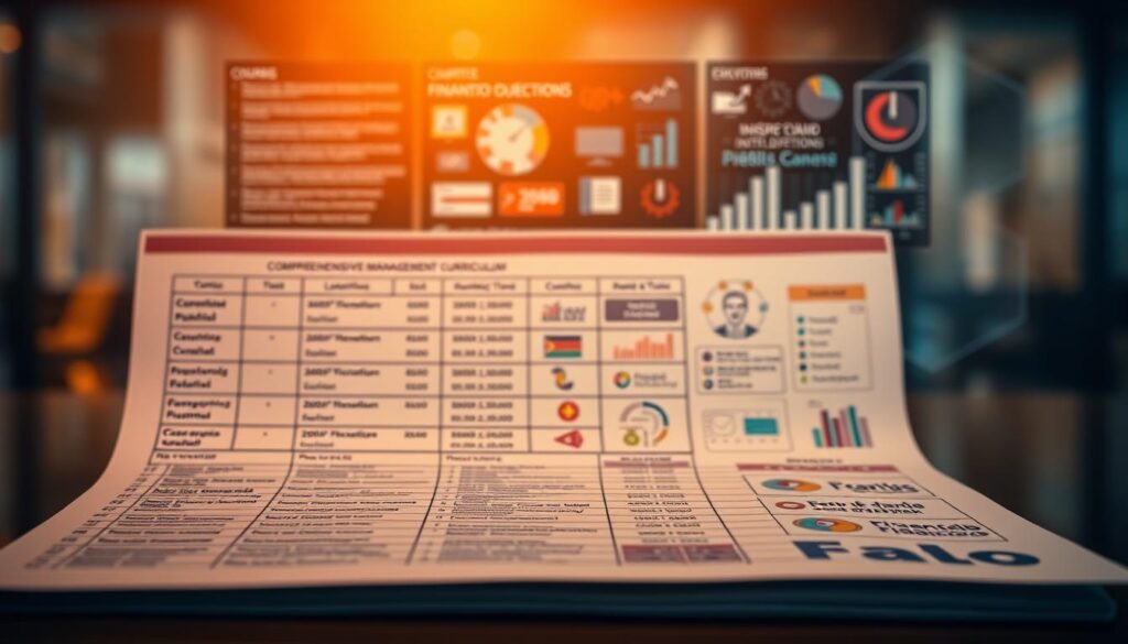 Grade curricular do curso de Gestão Financeira