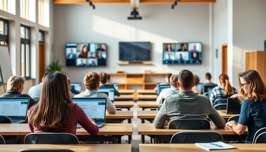 comparação ensino distância