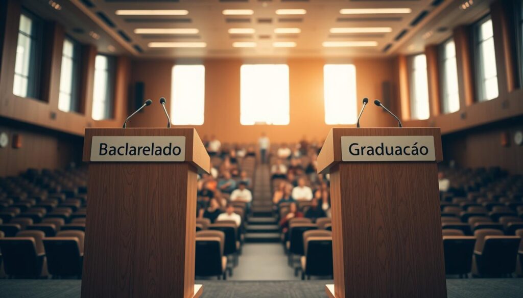 diferença entre bacharelado e graduação