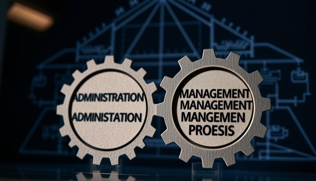 diferenças entre administração e processos gerenciais