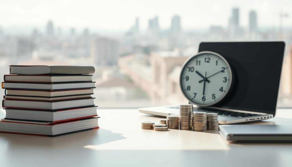 economia tempo dinheiro ensino distância