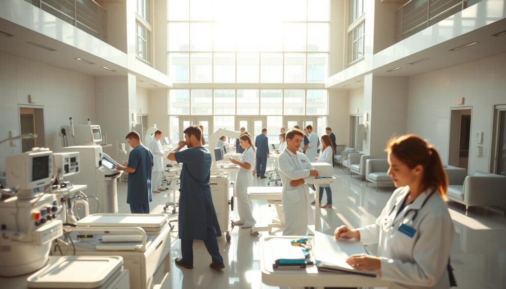 eficiência em hospitais