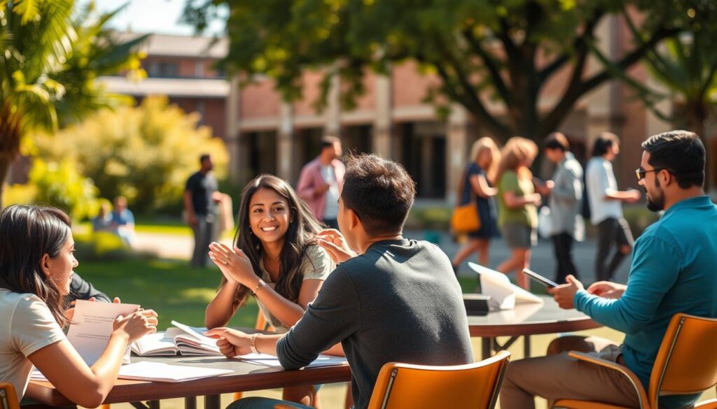 experiências de estudantes