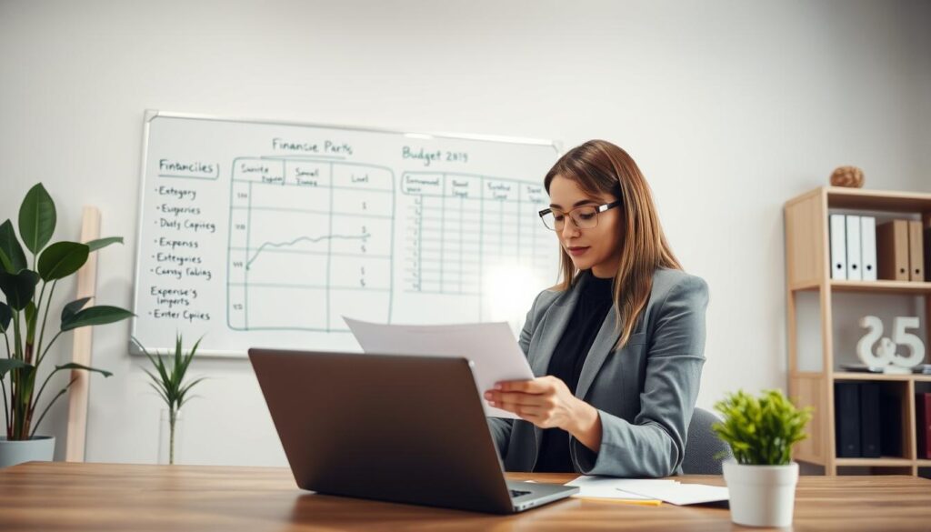 gestão e orçamento empresarial para PMEs