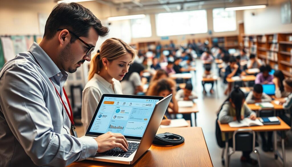 implementação de sistema escolar