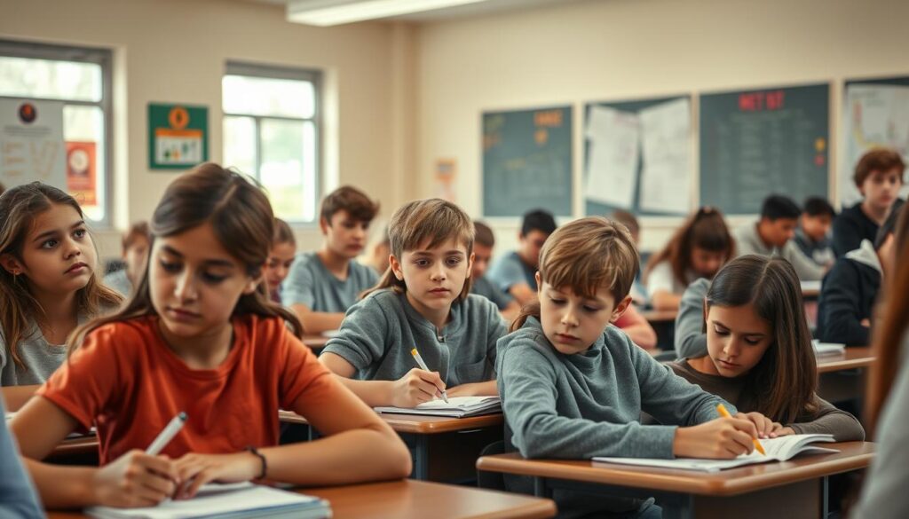 nível maturidade dos alunos