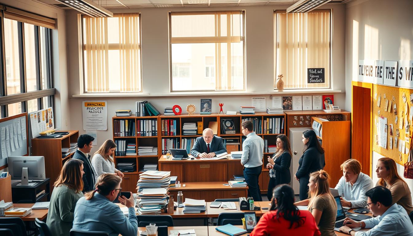 organização gestão escolar