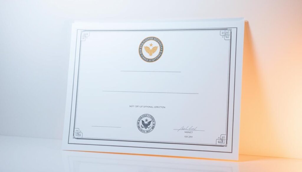 certificado reconhecido mercado