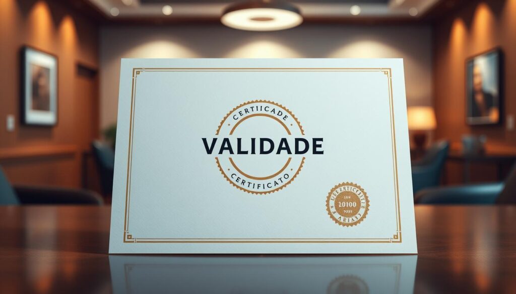 validade certificado